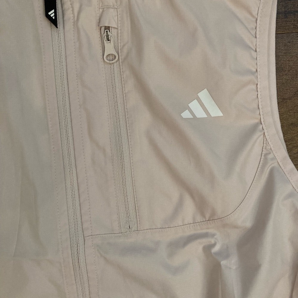adidas NWT Own The Run OTR B Vest Putty Mauve WIND.RDY Running Vest Women’s S - Picture 3 of 15